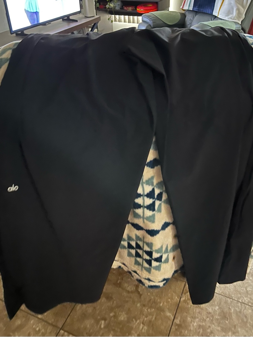 ALO Yoga Black Men's Blazer - Minimal Logo